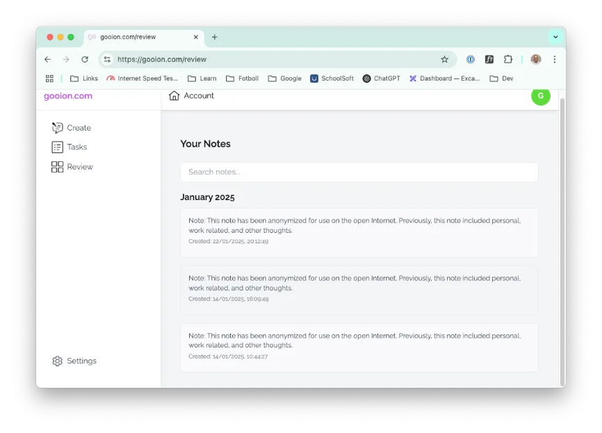 gooion screenshot